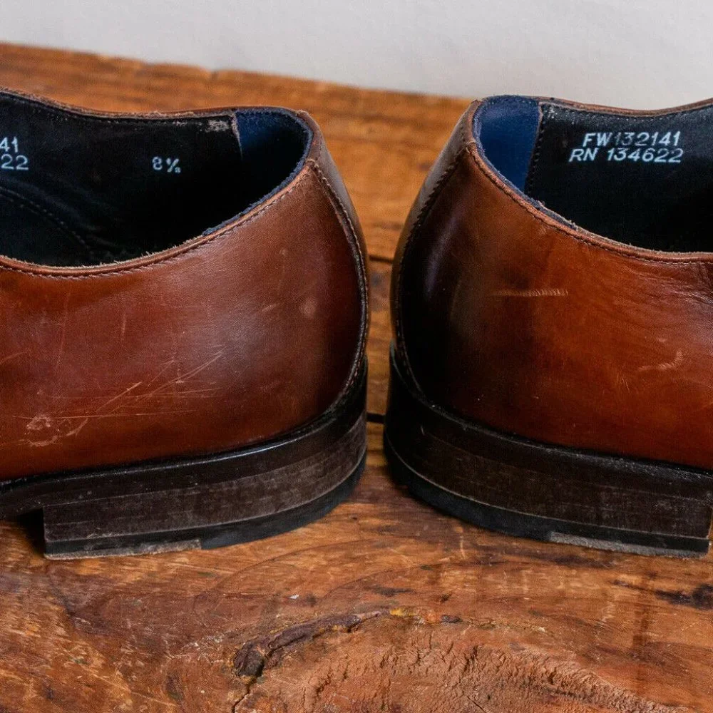 Suitsupply Monk Strap Brown Leather Shoes Suit Supply Size 8.5 - Picture 6 of 10